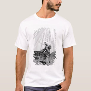 Camiseta Europa, França, Paris. Estátua e roda gigante, 2