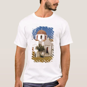 Camiseta Europa, Grécia, Mykonos. Redes de pesca secam na