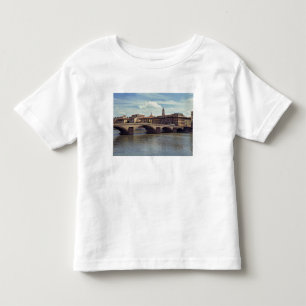 Camiseta Europa, Itália, Florença. O rio Arno flui