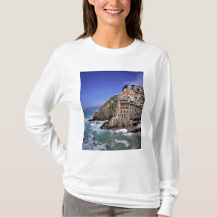 Camiseta Europa, Itália, Riomaggiore. Riomaggiore é constru