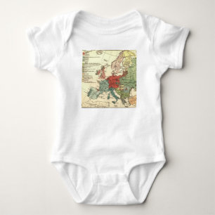 Camiseta Europa Mapeia Países da Antiguidade Mundial
