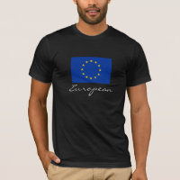Europeu com bandeira da UE