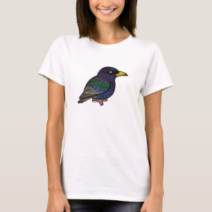 Camiseta Europeu Starling de Birdorable
