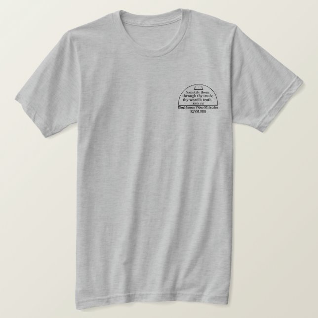 Camiseta Evangelho dos Ministérios John KJV Dark (Frente do Design)