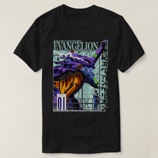 Camiseta evangelion neon gesis (Frente do Design)