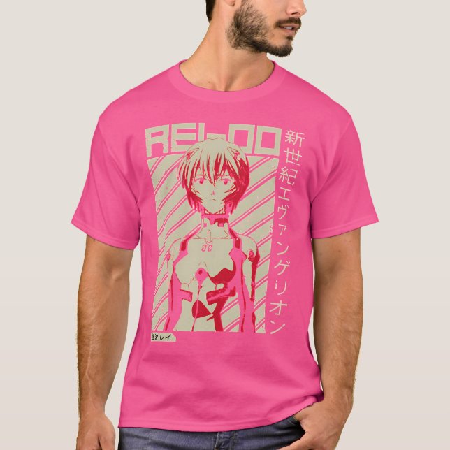Camiseta Evangelion - Rei Anime T- T (Frente)