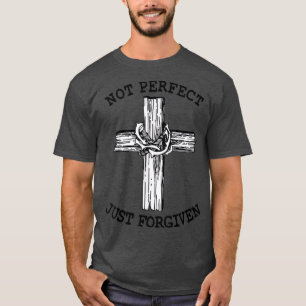 Camiseta Evangelismo Perdão Salvação Não Perfeita Apenas