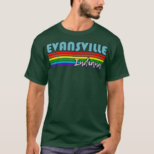 Camiseta Evansville Indiana Pride Evansville Gift LGB