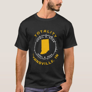 Camiseta Evansville Indiana Solar Eclipse Abril 8 2024 Tota