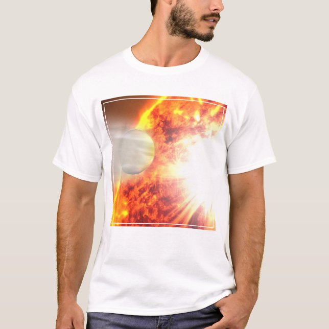 Camiseta Evaporação da atmosfera de Hd 189733b (Frente)