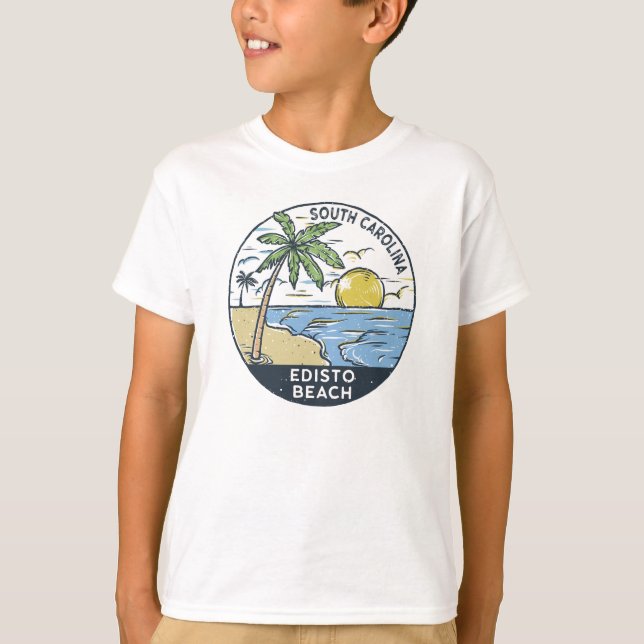 Camiseta Eveline Beach South Carolina Vintage  (Frente)