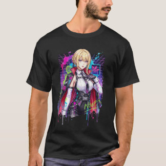 Camiseta Evelyn Chevalier ZZZ Retrato de Tethers Vermelhos 