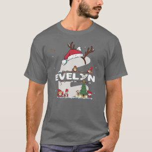 Camiseta Evelyn Christmas w Evelyn Name para xmas engraçado