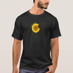 Camiseta Evelyn para mulheres Evelyn Name Sunflower