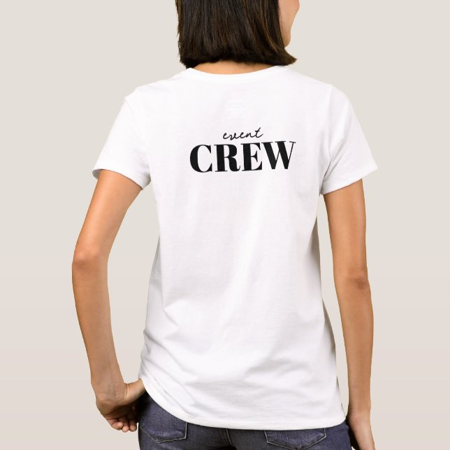 Camiseta Event CREW | Equipe de Staff e Voluntário (Verso)
