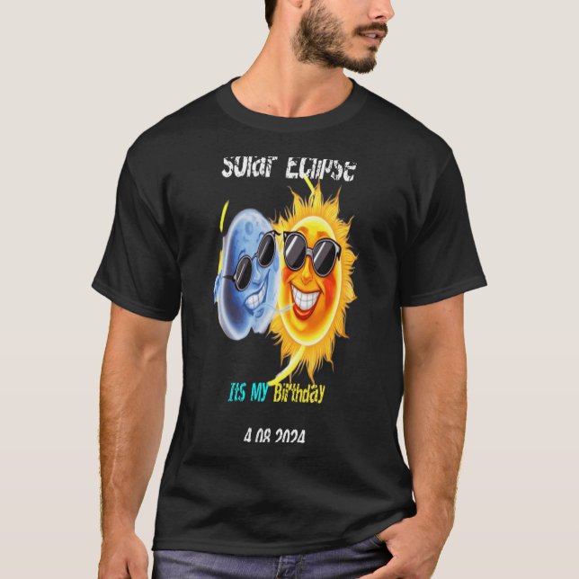 Camiseta Evento Engraçado Eclipse Solar 4.08.24 (Frente)