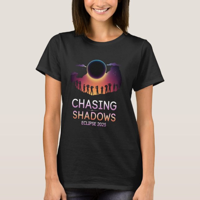 Camiseta Evento Solar Observador do Céu Eclipse 2025 (Frente)