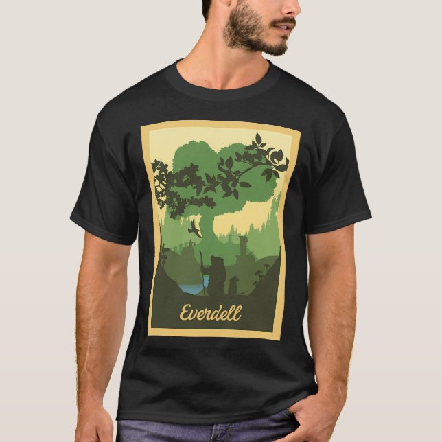 Camiseta Everdell - Jogos Conselhos - Poster de viagens min (Frente)