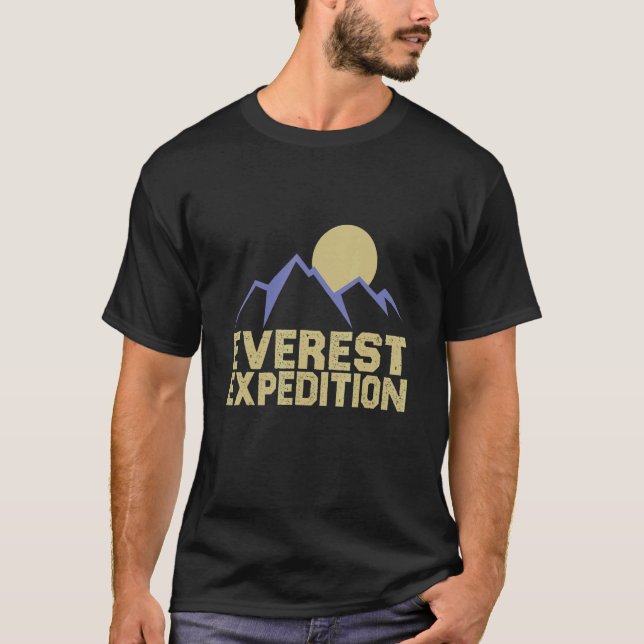 Camiseta Everest Expeditions Mountain Exploration Adventure (Frente)