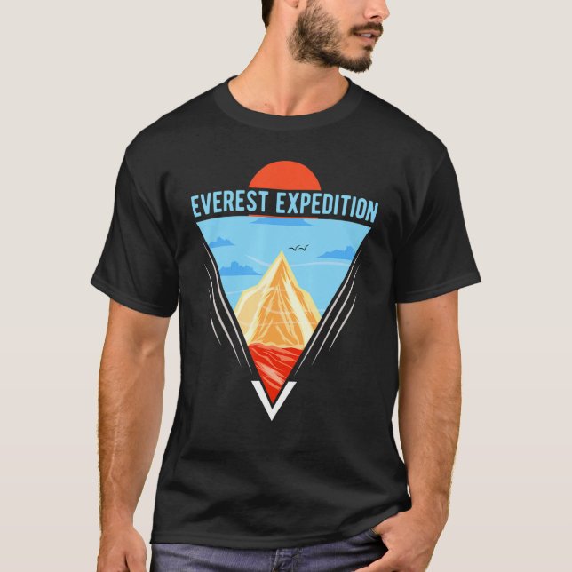 Camiseta Everest Expeditions Mountain Exploration Adventure (Frente)