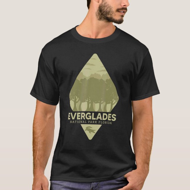 Camiseta Everglades Florida Tropical National Park Crocodil (Frente)