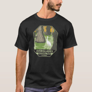 Camiseta Everglades National Park Florida Egret Vintage