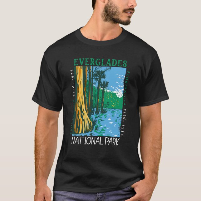Camiseta Everglades National Park Florida - Flórida Retro (Frente)