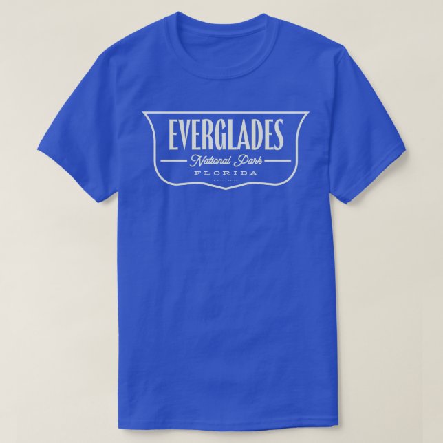 Camiseta Everglades National Park Shield Tan (Frente do Design)