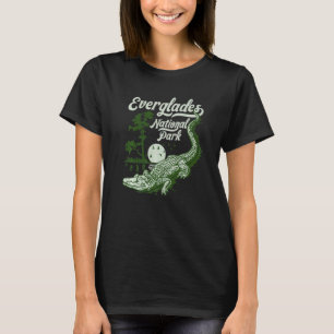 Camiseta Everglades National Park Vintage Crocodile Alligat