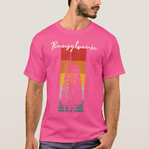 Camiseta Evergreen State Pensilvânia Souvenir Forest Campi