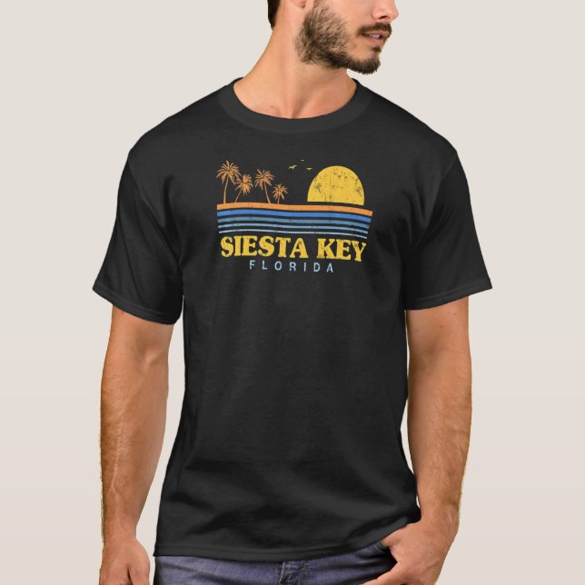 Camiseta Evergreen Sunset Siesta Key Beach Florida Beach Bu (Frente)
