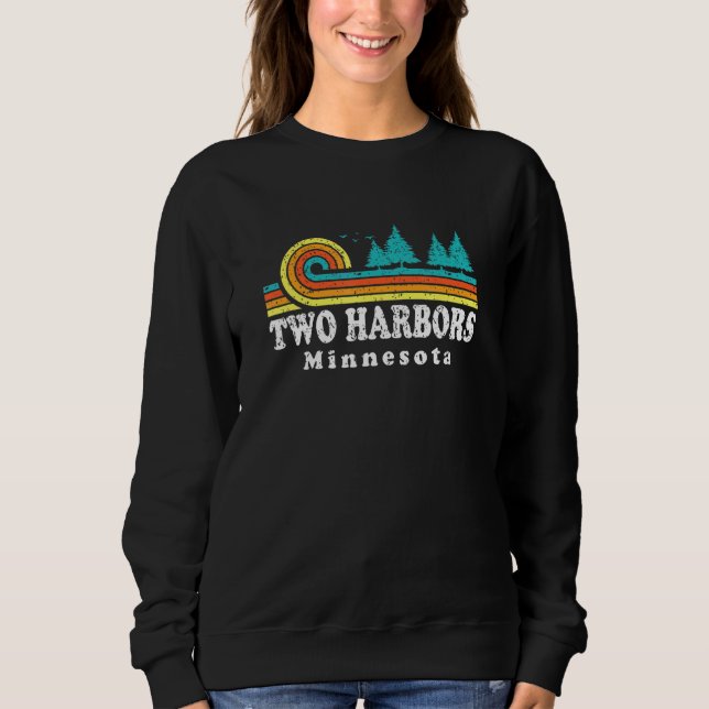 Camiseta Evergreen Sunset Two Harbors Forest Minnesota Wood (Frente)