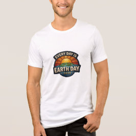 Camiseta Every Day is Earth Day 2026 | Eco Badge Design