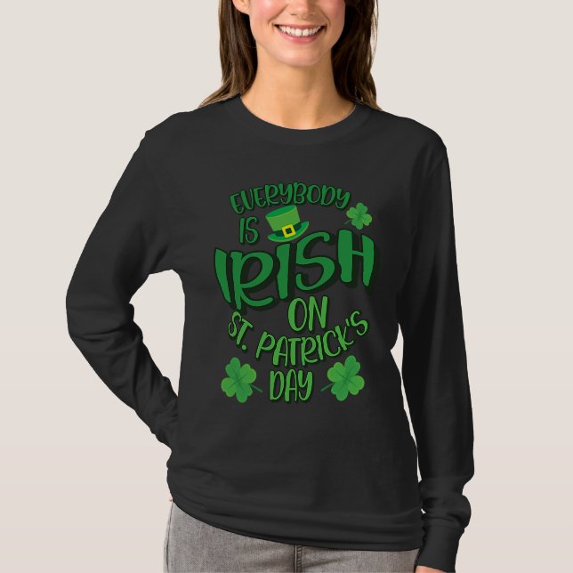 Camiseta Everybody is Irish on St Patricks Day costume Men  (Frente)