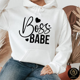 Camiseta Everyday Casual Hoodie – Boss Babe 