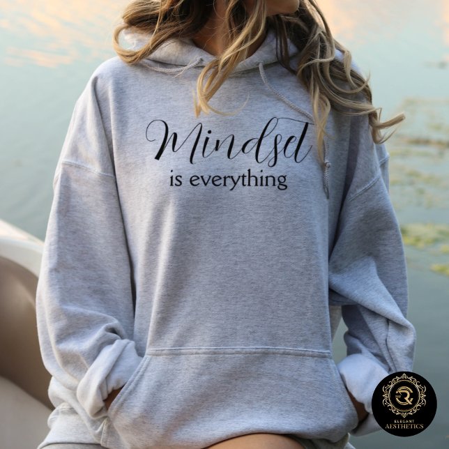 Camiseta Everyday Casual Hoodie – Mindset is Everything (Criador carregado)