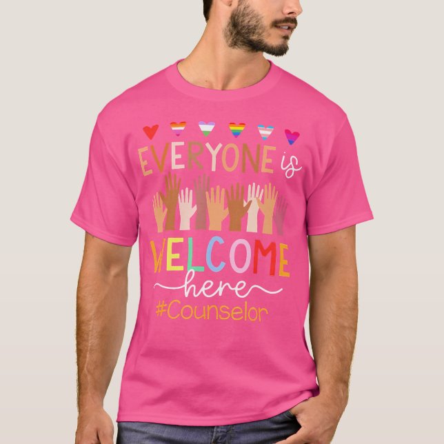 Camiseta Everyone Is Welcome Here Counselor (Frente)