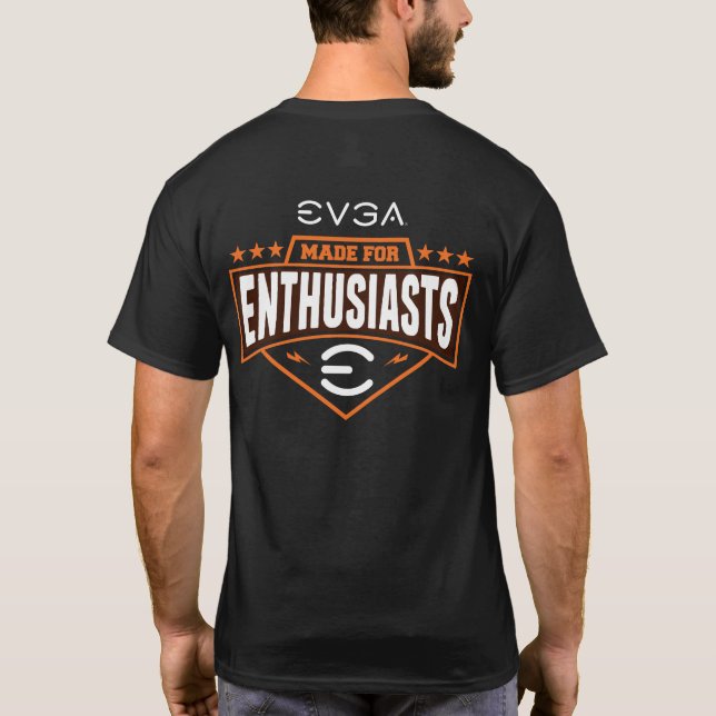 Camiseta EVGA "Feito para Entusiastas" (Verso)