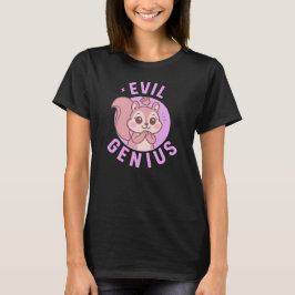 Camiseta Evil Genius | Cute Squirrel Cartoon