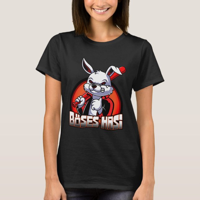 Camiseta Evil Hasi Rabbit Easter Bunny (Frente)