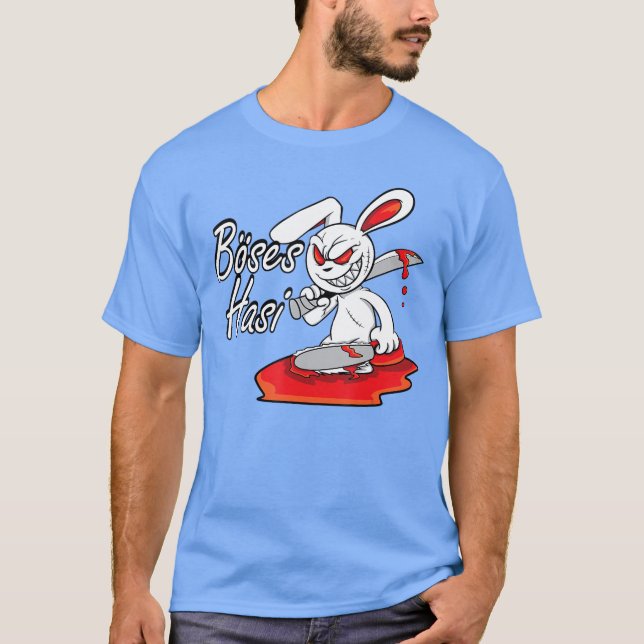 Camiseta Evil Horror Hasi Funny Rabbit Saying Easter Gift g (Frente)