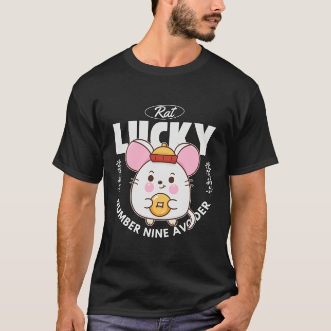 Camiseta Evitador do número nove da sorte (Frente)