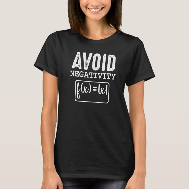 Camiseta Evitar Fórmulas de Negatividade Posição de Cotação (Frente)