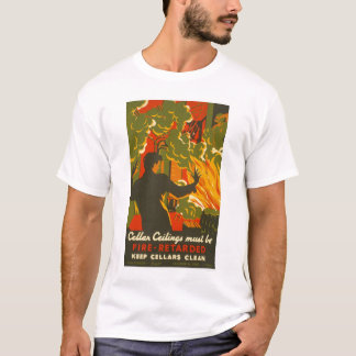 Camiseta Evite a adega limpa do fogo WPA 1937