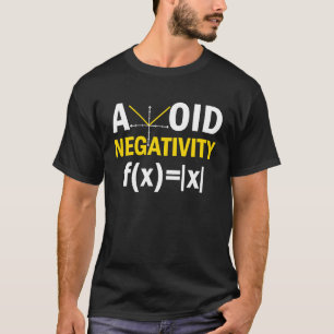 Camiseta Evite a Equação de Canalização Matemática de Negat