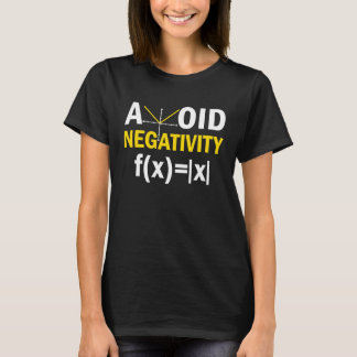 Camiseta Evite a Equação de Canalização Matemática de Negat