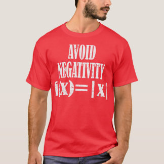 Camiseta Evite a negatividade fxx Evite a equação matemátic