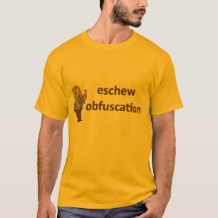 Camiseta evite a ofuscação