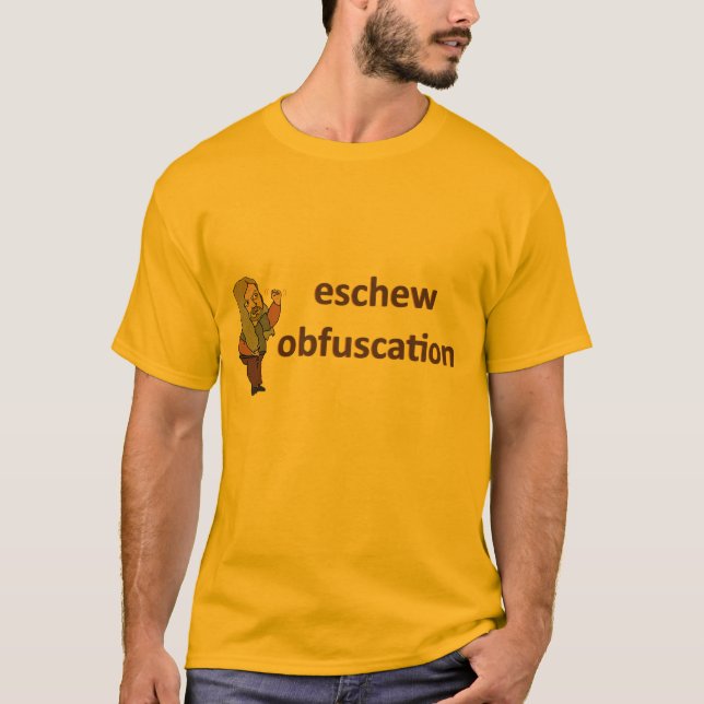 Camiseta evite a ofuscação (Frente)