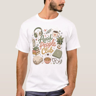 Camiseta Evite as Vibes do Clube de Introvertidos Aconchega